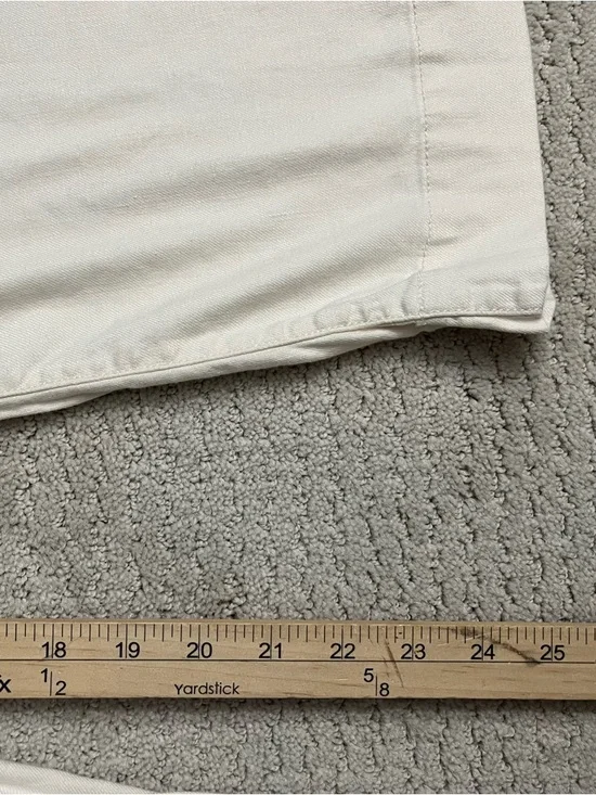 Anthropologie Maeve The Collette Linen Blend Wide Leg Pant In Ivory Cropped - Picture 3 of 13